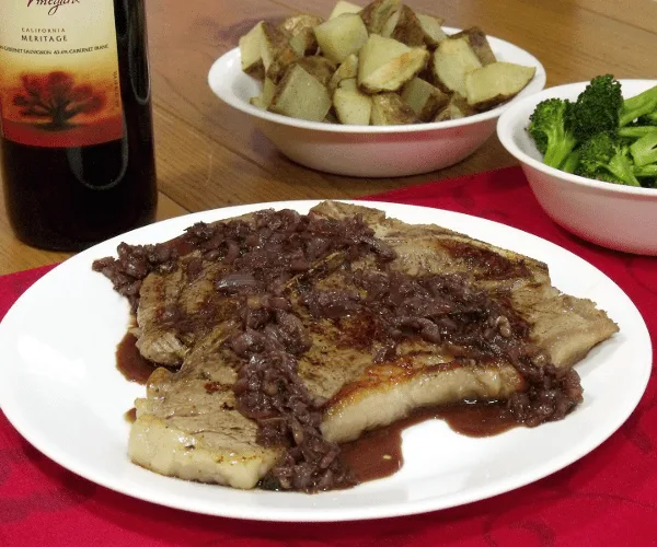 Nothing beats a nicely grilled steak, except maybe if you top it with a red wine and shallot reduction like they do in the Bordeaux region of France. 