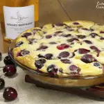 Cherry Clafoutis and Cremant de Limoux Brut Rose