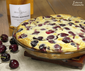 A French cherry dessert that resembles a cross between a cake, a custard, and a souffle. A perfect light dessert for summer cherry season.