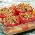 Gemista (Greek Stuffed Tomatoes) #SundaySupper