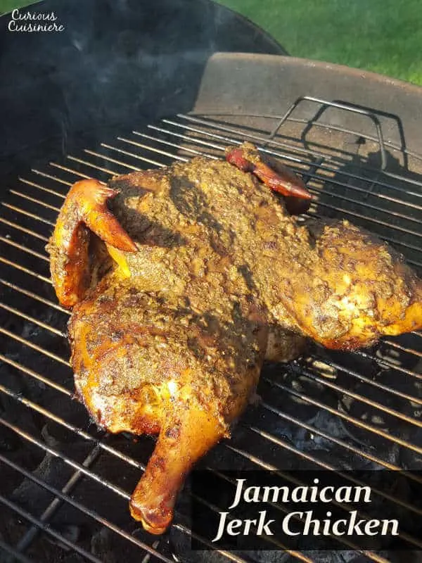 Spicy, herby, slightly sweet. This Jamaican Jerk Chicken recipe adds the perfect Caribbean flair to a summer cookout. | www.CuriousCuisiniere.com 