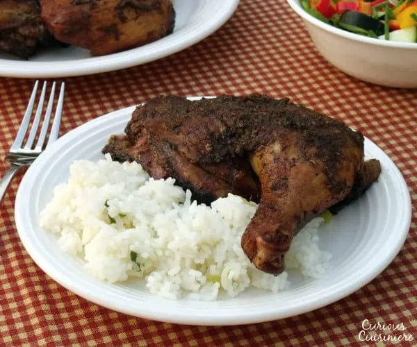 Spicy, herby, slightly sweet, Jamaican Jerk Chicken adds the perfect Caribbean flair to a summer cookout.