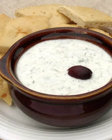 Perfect for veggie and pita dipping, Greek Cucumber Yogurt Dip, or Tzatziki, is easy to make at home!