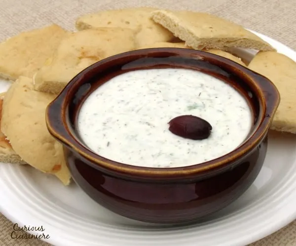 Perfect for veggie and pita dipping, Homemade Tzatziki sauce, or Greek Cucumber Yogurt Dip, is easy to make at home!