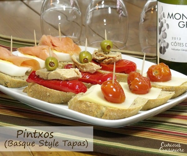 Fun, flavorful ingredients, piled high on a thick baguette slice make for unique appetizers or party food. | www.curiouscuisiniere.com