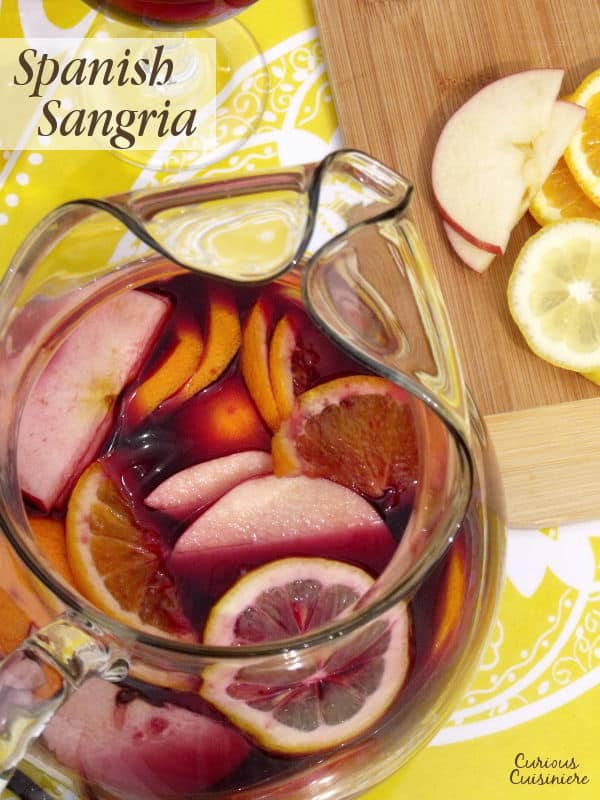Spanish red wine meets oranges, apples, lemons, and brandy in this classic Spanish red sangria, perfect for any summer party or cookout.