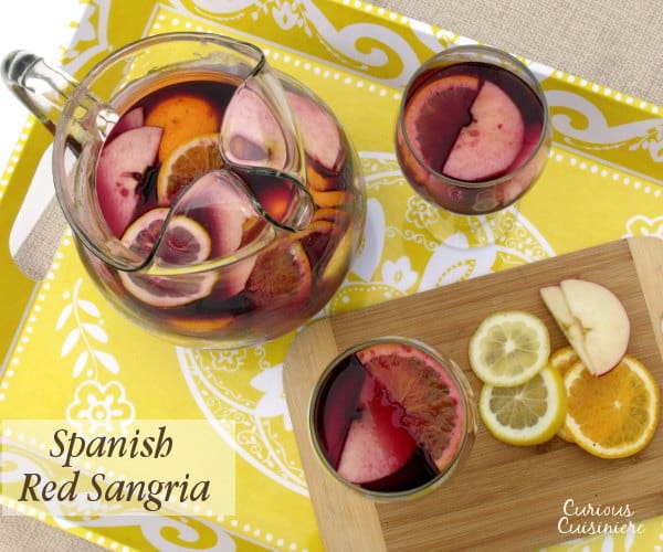 Spanish Red Sangria • Curious Cuisiniere