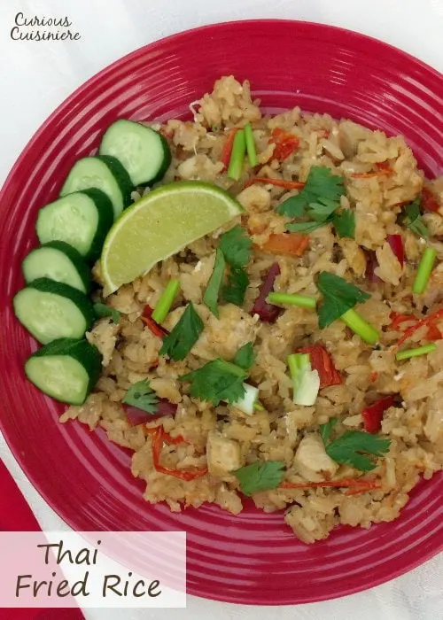 A new twist on fried rice, try this Thai version and you'll never think about fried rice the same again! | www.curiouscuisiniere.com