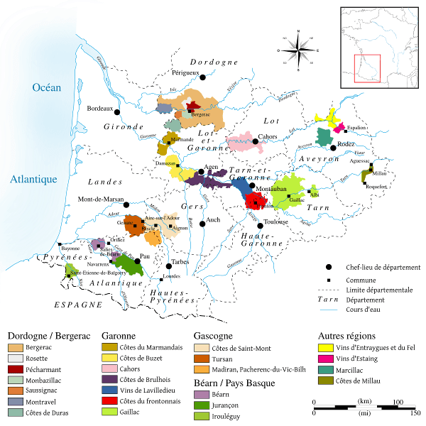 Wine regions of Southwest France