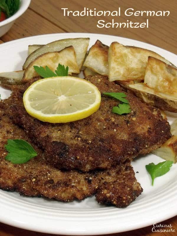Traditional German Pork Schnitzel • Curious Cuisiniere