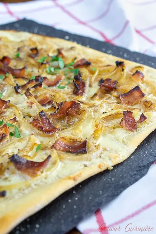 Flammkuchen (French - German Pizza) • Curious Cuisiniere