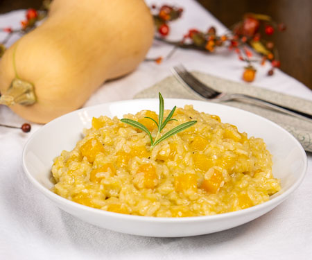 Risotto alla Zucca (Winter Squash Risotto) with butternut squash