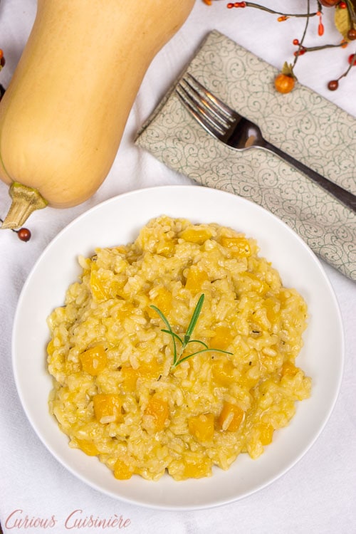 Risotto alla Zucca (Winter Squash Risotto) with butternut squash