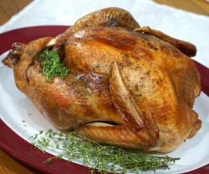 A holiday roasted turkey seasoned with French herbs pairs perfectly with a deep and flavorful Languedoc wine.