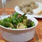 Maple and Bacon Saut&eacute;ed Brussels Sprouts