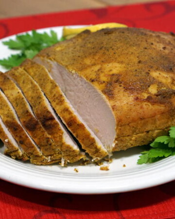 Add some spice to your holiday turkey with this recipe for a bright and flavorful Tandoori Turkey Breast. | www.curiouscuisiniere.com