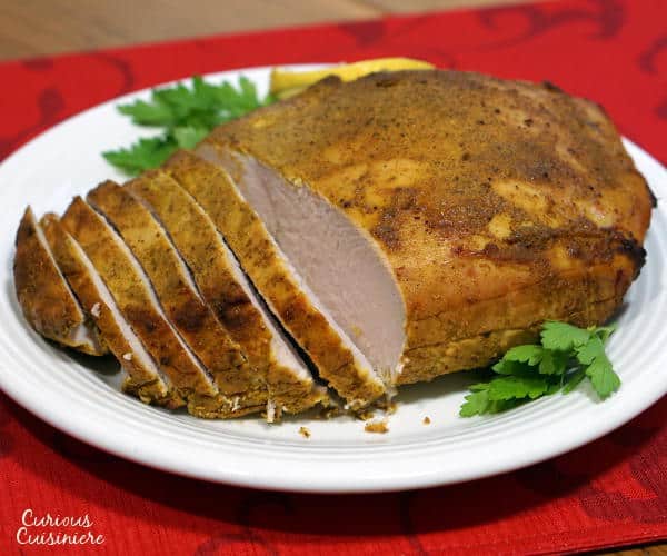 Add some spice to your holiday turkey with this recipe for a bright and flavorful Tandoori Turkey Breast. | www.curiouscuisiniere.com
