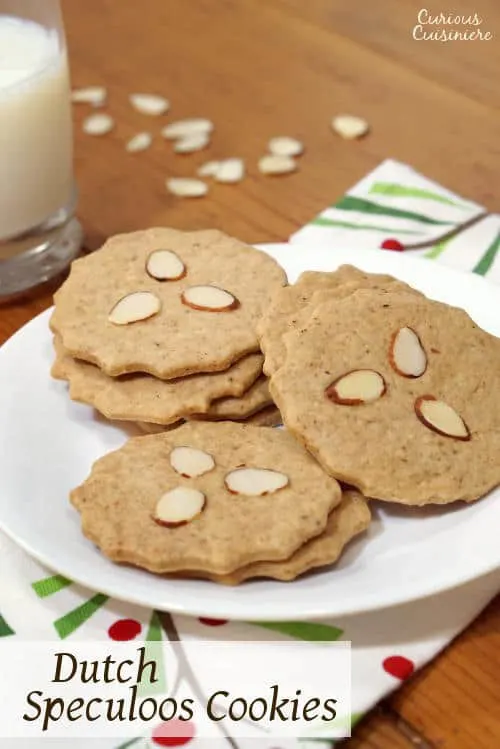 Also known as Dutch Windmill Cookies, our Speculaas (or Speculoos) might not be in the shape of windmills, but they still bring the same crisp, spiced cookie flavor of the traditional Christmas recipe. | www.curiouscuisiniere.com