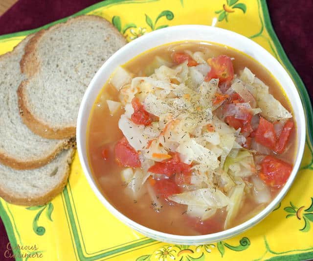 Shchi uses beef broth for a rich and robust flavor, making this Russian version different from other Cabbage Soup recipes. | www.curiouscuisiniere.com 