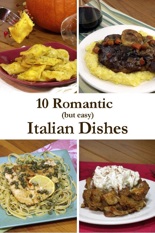 Wow your sweetheart with these impressive, romantic Italian Recipes. They're super easy, but we won't tell! |www.CuriousCuisiniere.com