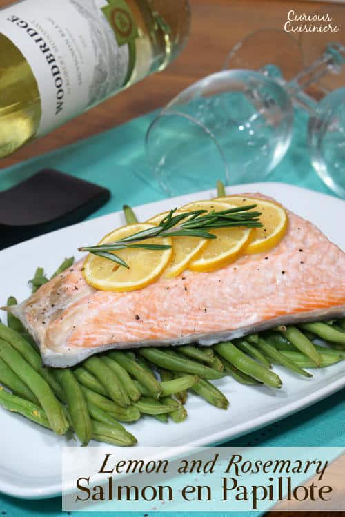 Lemon and Rosemary Salmon en Papillote • Curious Cuisiniere