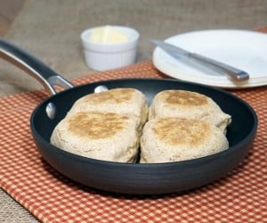Skillet, North Ireland's Farl are quick and easy skillet Soda Bread quarters, the perfect recipe for when you need fast, hearty bread to go with dinner. | www.CuriousCuisiniere.com