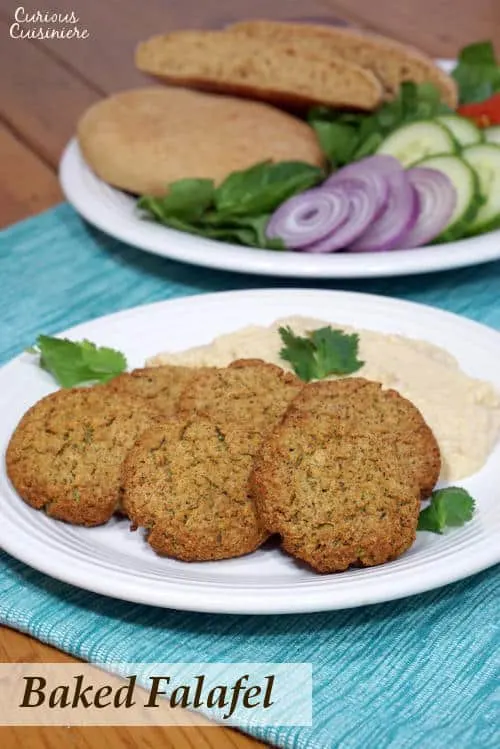 Baked Falafel gives you all the healthy, nutty falafel goodness without the hassle or added fat of frying, and it's just as good for stuffing into a pita! | www.CuriousCuisiniere.com