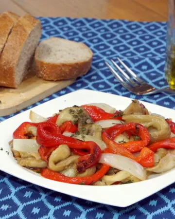 Escalivada is a Spanish grilled vegetable appetizer recipes that is easy to make and big on flavor. | www.CuriousCuisiniere.com