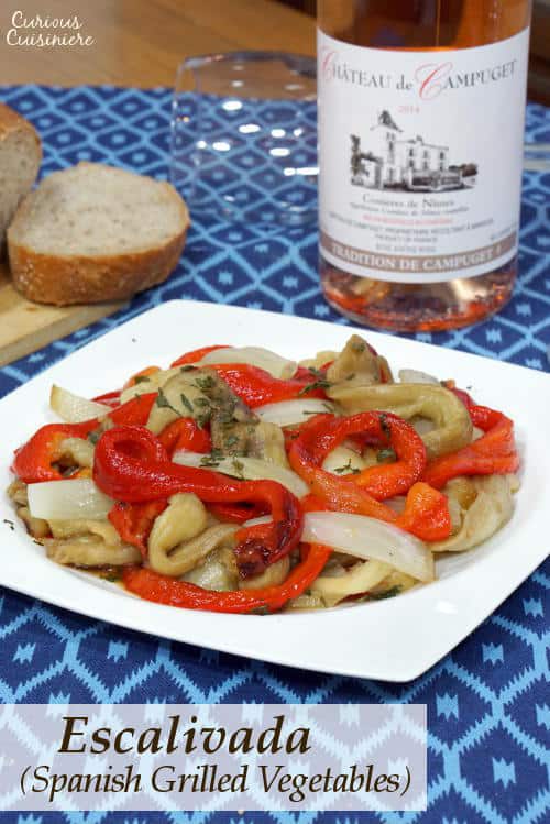Escalivada (Spanish Grilled Vegetables) and South Rhône Rosé Wine