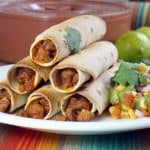 Baked Pork Flautas