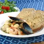 Tuscan Style Seafood and Bread Stew for the Feast of Seven Fishes