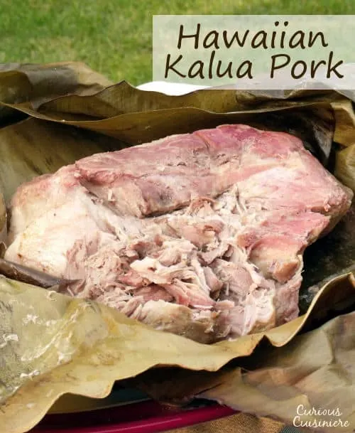 Our Hawaiian Kalua Pork recipe is cooked in the smoker, creating tender meat with a natural and authentic flavor. | www.CuriousCuisiniere.com