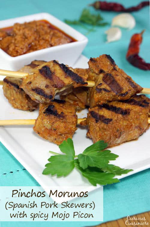 Pinchos Morunos (Spanish Pork Skewers) - Spanish Sabores