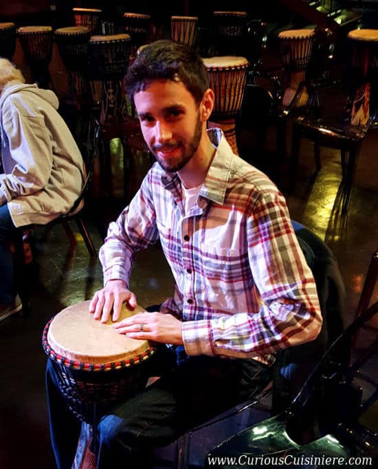 Curious Cuisiniere Djembe Drumming | www.CuriousCuisiniere.com