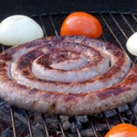 Robust and flavorful South African Boerewors is the sausage you need for your next grilling party! | www.CuriousCuisiniere.com
