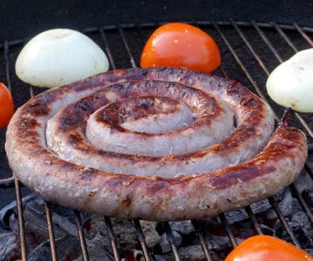 Robust and flavorful South African Boerewors is the sausage you need for your next grilling party! | www.CuriousCuisiniere.com