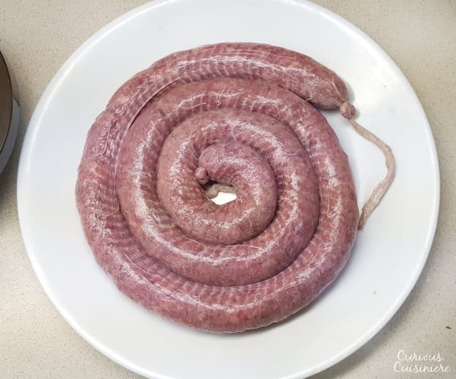 Stuffed Homemade South African Boerewors | Curious Cuisiniere