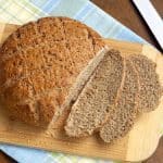 If you love hearty rye bread, Bauernbrot is for you! This German farmer's bread brings authentic flavor and texture together in one easy to make loaf. | www.CuriousCuisiniere.com