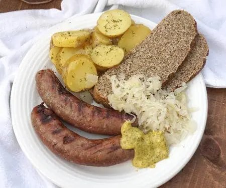Don't let homemade sausage intimidate you. If you've ever wanted to make your own German Bratwurst, this easy Homemade Bratwurst recipe is for you! | www.CuriousCuisiniere.com