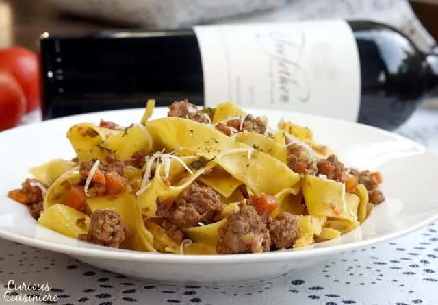 Authentic Bolognese Sauce is a hearty and flavorful meat sauce that is the perfect recipe for Italian comfort food! | www.CuriousCuisiniere.com