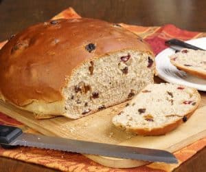 Sweet and eggy Barmbrack is an Irish tradition. Grab a slice of this Halloween bread with a good smear of butter, and it might just tell your fortune! | www.CuriousCuisiniere.com