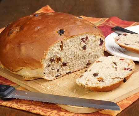 Sweet and eggy Barmbrack is an Irish tradition. Grab a slice of this Halloween bread with a good smear of butter, and it might just tell your fortune! | www.CuriousCuisiniere.com