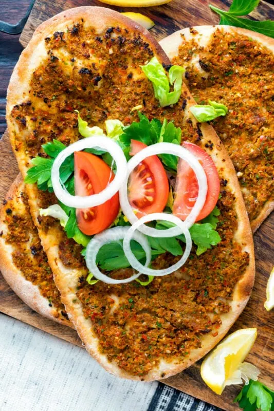 Lahmacun - Armenian Pizza - with toppings