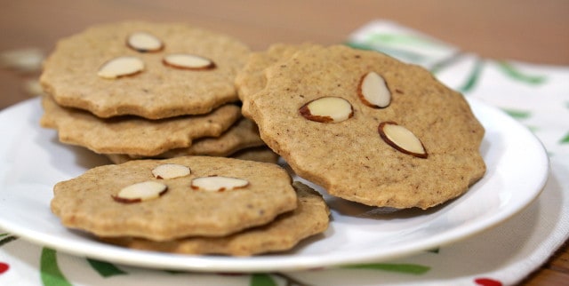 Crispy Dutch spice cookies.