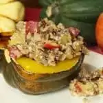 Harvest Wild Rice and Apple Stuffed Squash