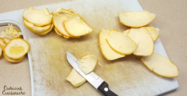 Candied Lemon Peel and Candied Orange Peel are common ingredients in Holiday baking. Skip the hard, store-bought versions and make your own. It's easy! | www.CuriousCuisiniere.com 