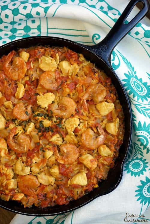 Easy Shrimp and Chicken Paella • Curious Cuisiniere