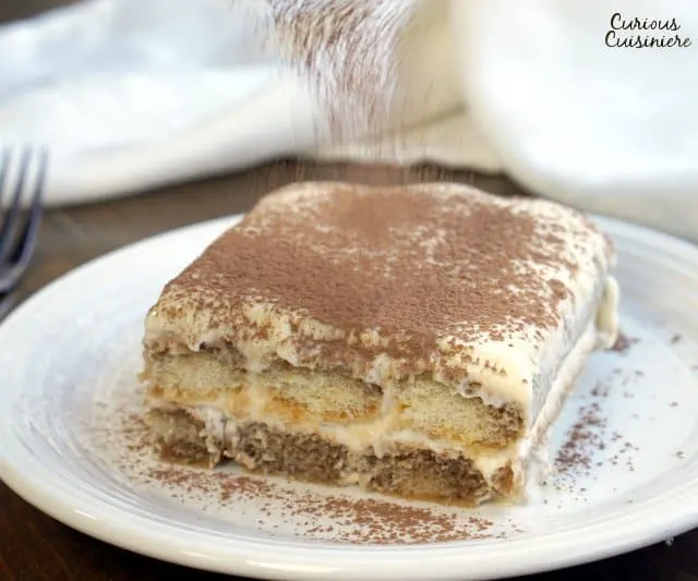 There are many ways to make Italian Tiramisu, but our authentic Tiramisu recipe might surprise you with its light texture and how simple it is to make! | www.CuriousCuisiniere.com
