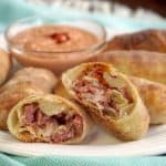 Baked Reuben Egg Rolls