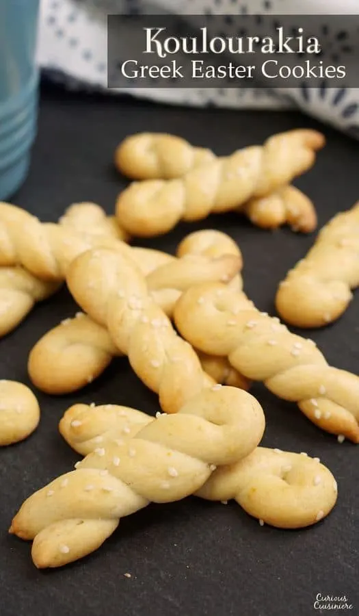 Koulourakia (Greek Easter Cookies) • Curious Cuisiniere